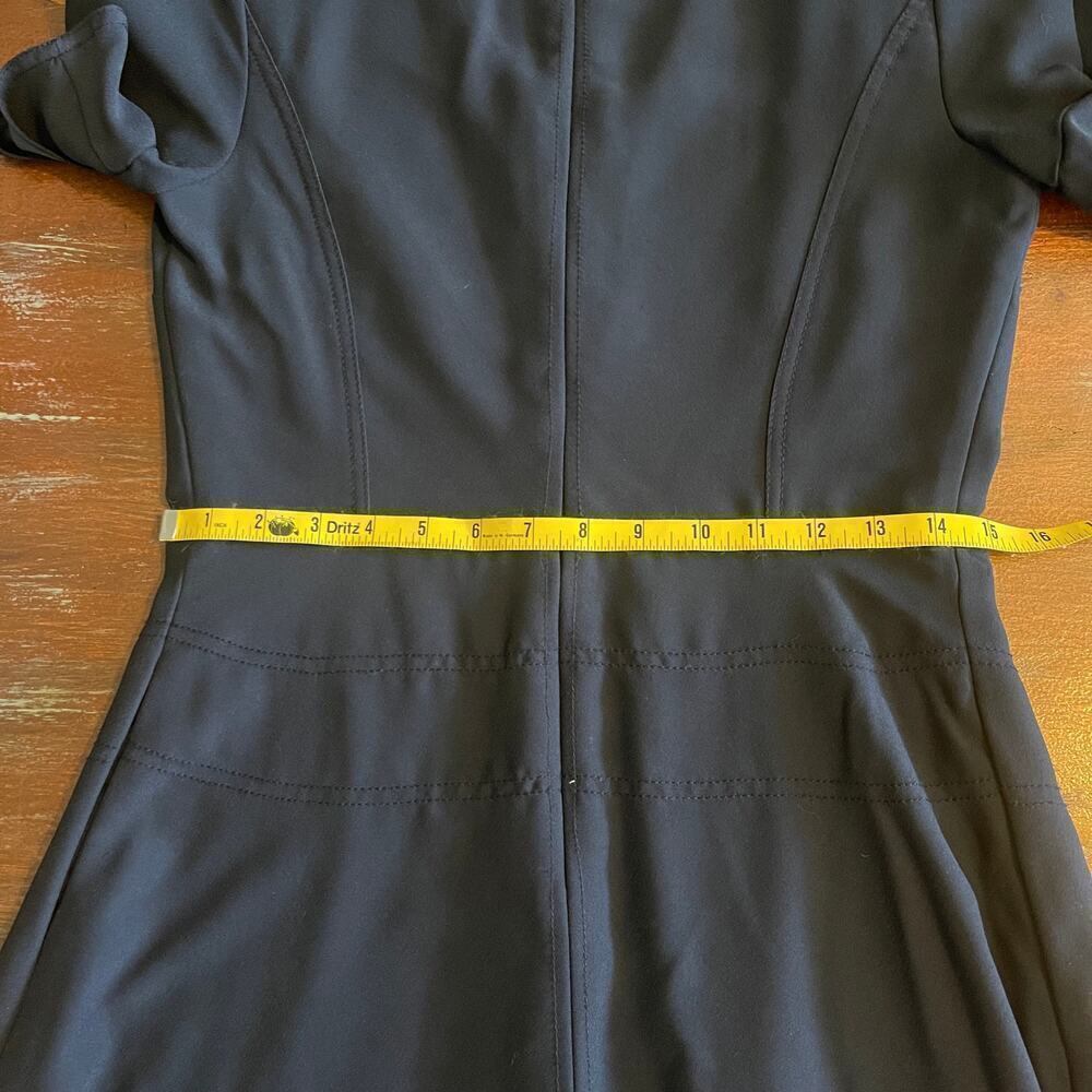 Banana Republic Women's Fit & Flare Classic Knee Length Navy Dress Size 6 - Picture 6 of 8
